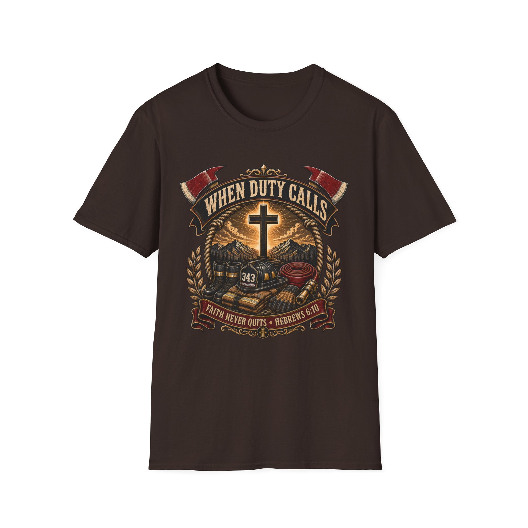 When Duty Calls Firefighter T-Shirt
