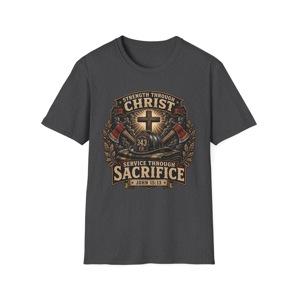 Strength Through Christ Firefighter T-Shirt