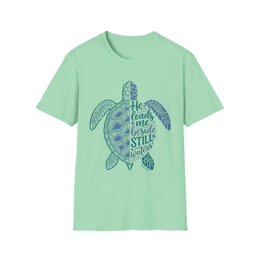 He Leads Me Beside Still Waters T-Shirt