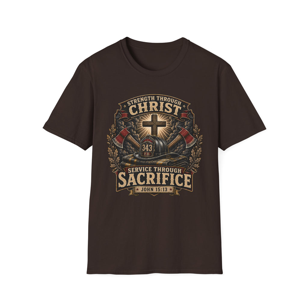 Strength Through Christ Firefighter T-Shirt