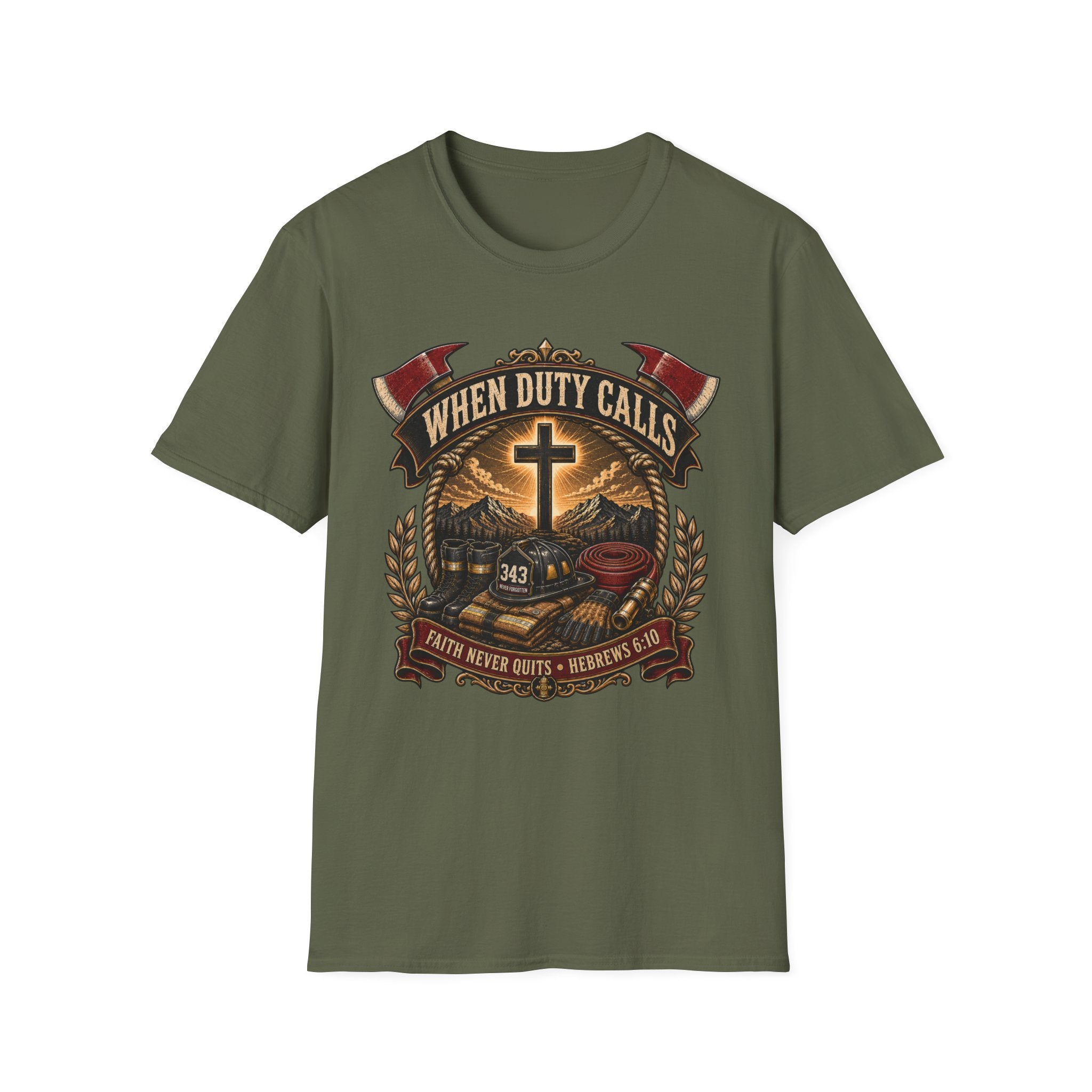 When Duty Calls Firefighter T-Shirt
