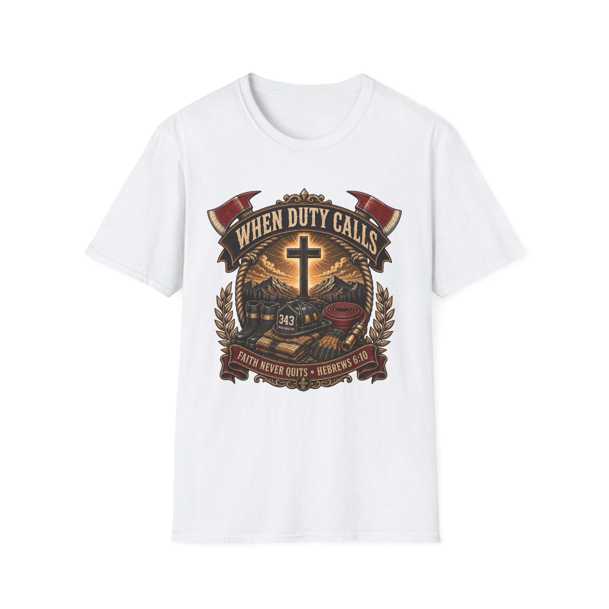 When Duty Calls Firefighter T-Shirt