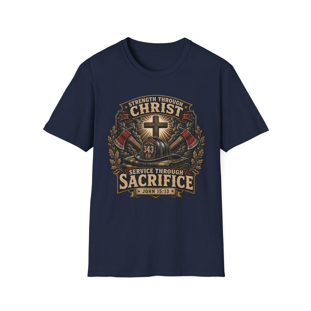 Strength Through Christ Firefighter T-Shirt