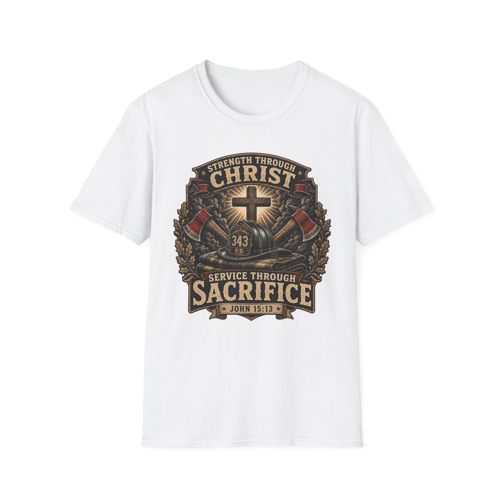 Strength Through Christ Firefighter T-Shirt