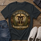 The Cross Before the Crown T-Shirt — Christian Faith Graphic Tee