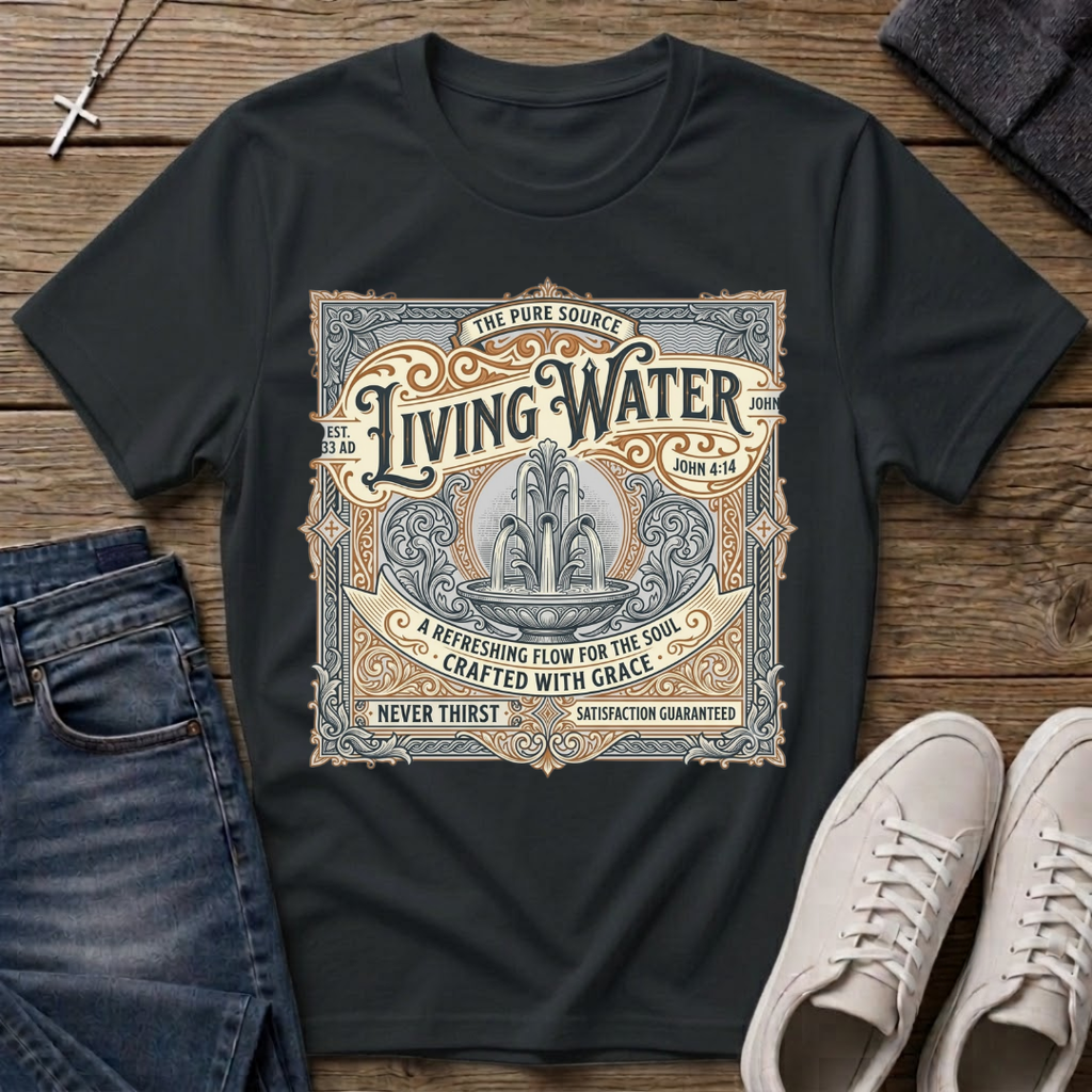 Living Water John 4:14 Christian T-Shirt