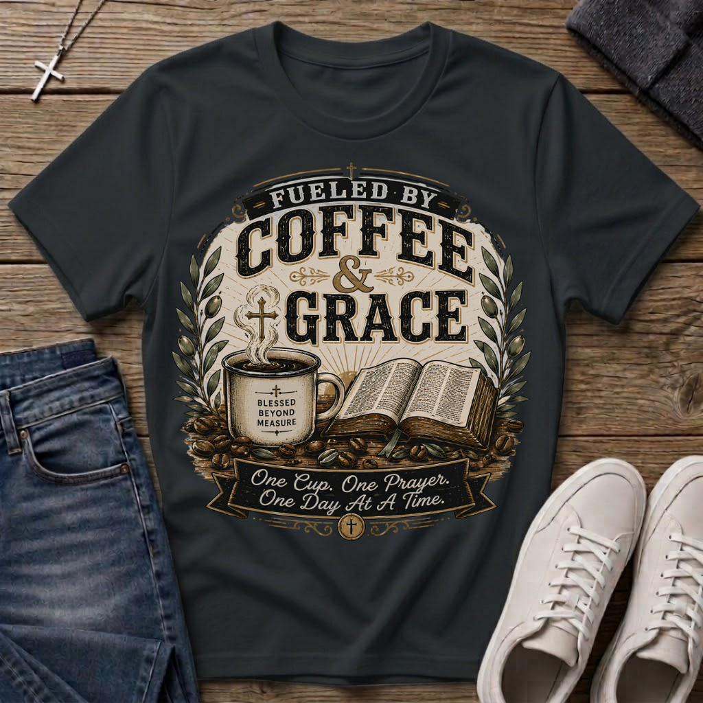Fueled by Coffee & Grace T-Shirt