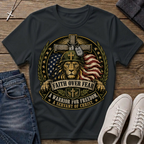 Faith Over Fear Christian Veteran T-Shirt