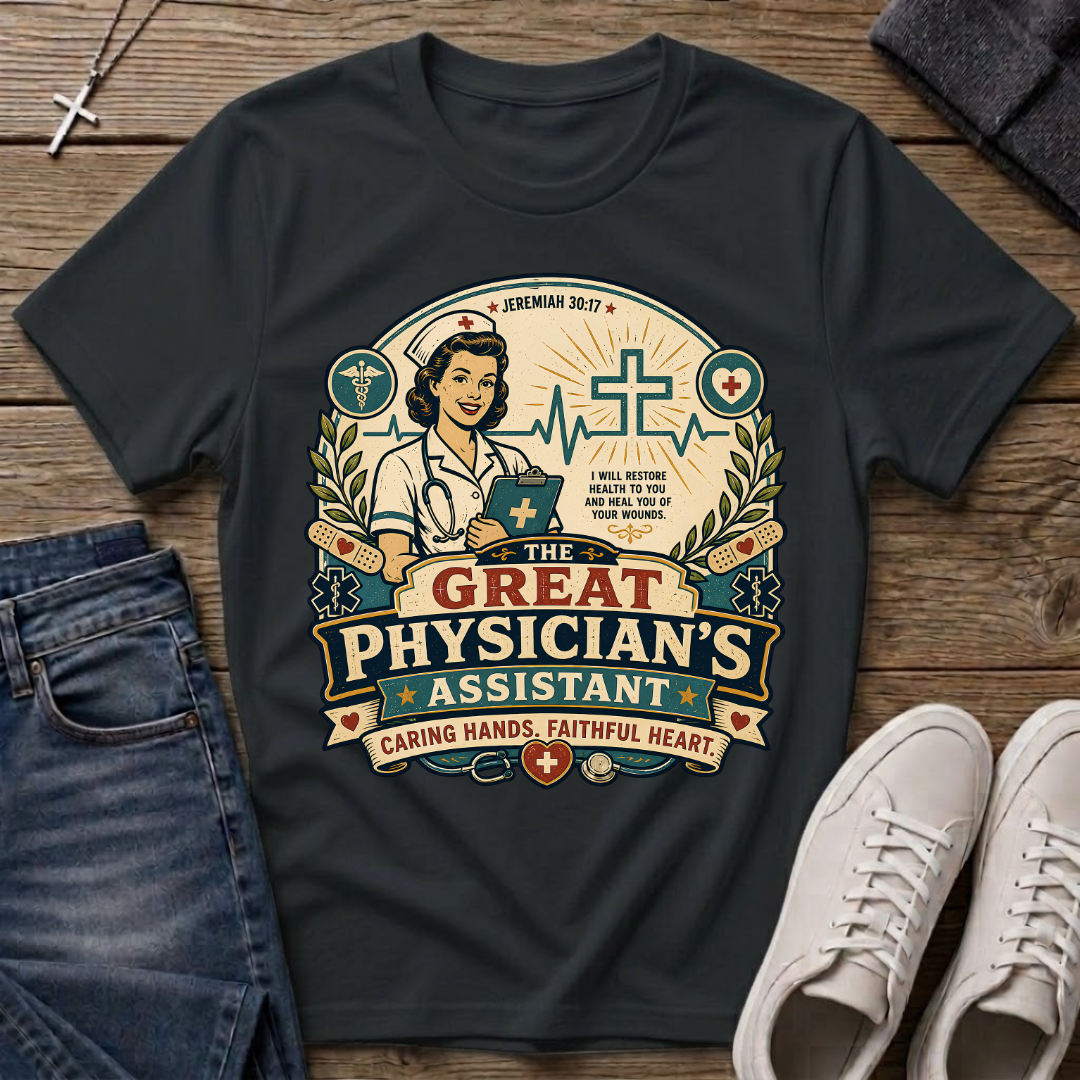 The Great Physician's Assistant Christian Nurse T-Shirt