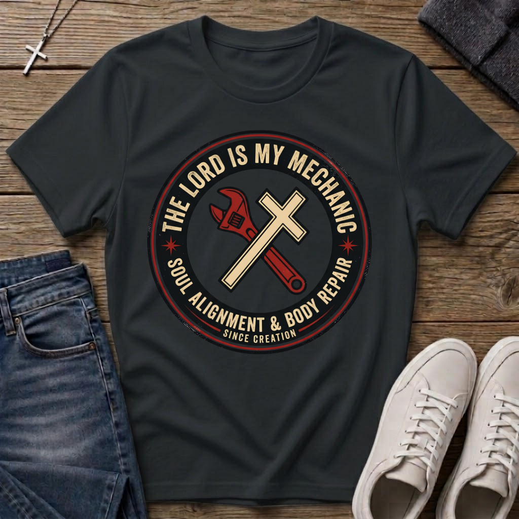 The Lord Is My Mechanic Christian T-Shirt
