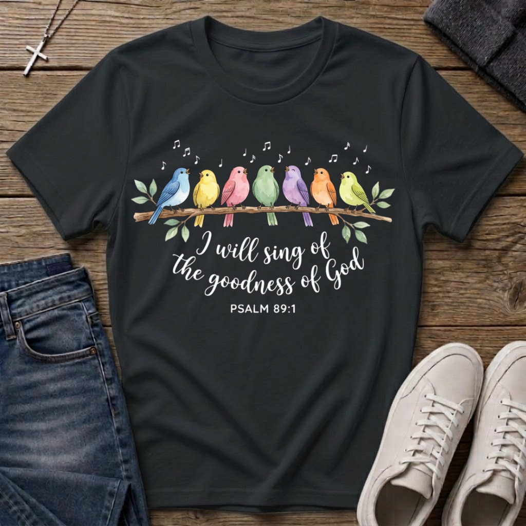 I Will Sing of the Goodness of God Christian Psalm 89:1 T-Shirt