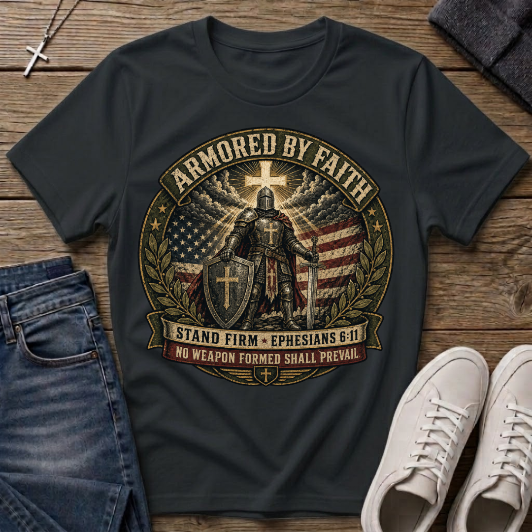 Armored by Faith T-Shirt