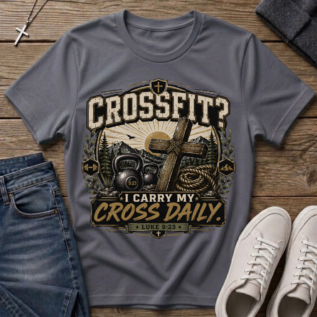 CrossFit? I Carry My Cross Daily T-Shirt