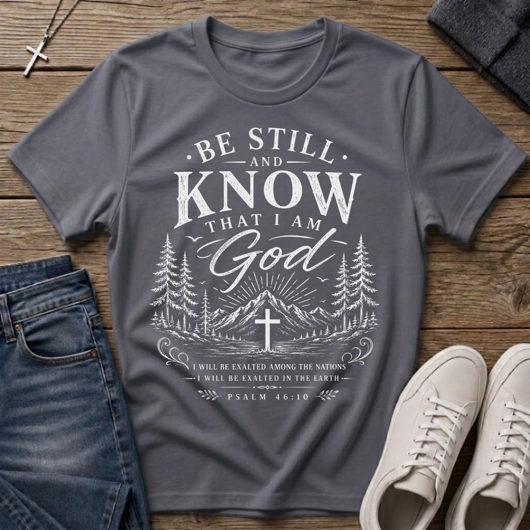 Be Still and Know Psalm 46:10 T-Shirt