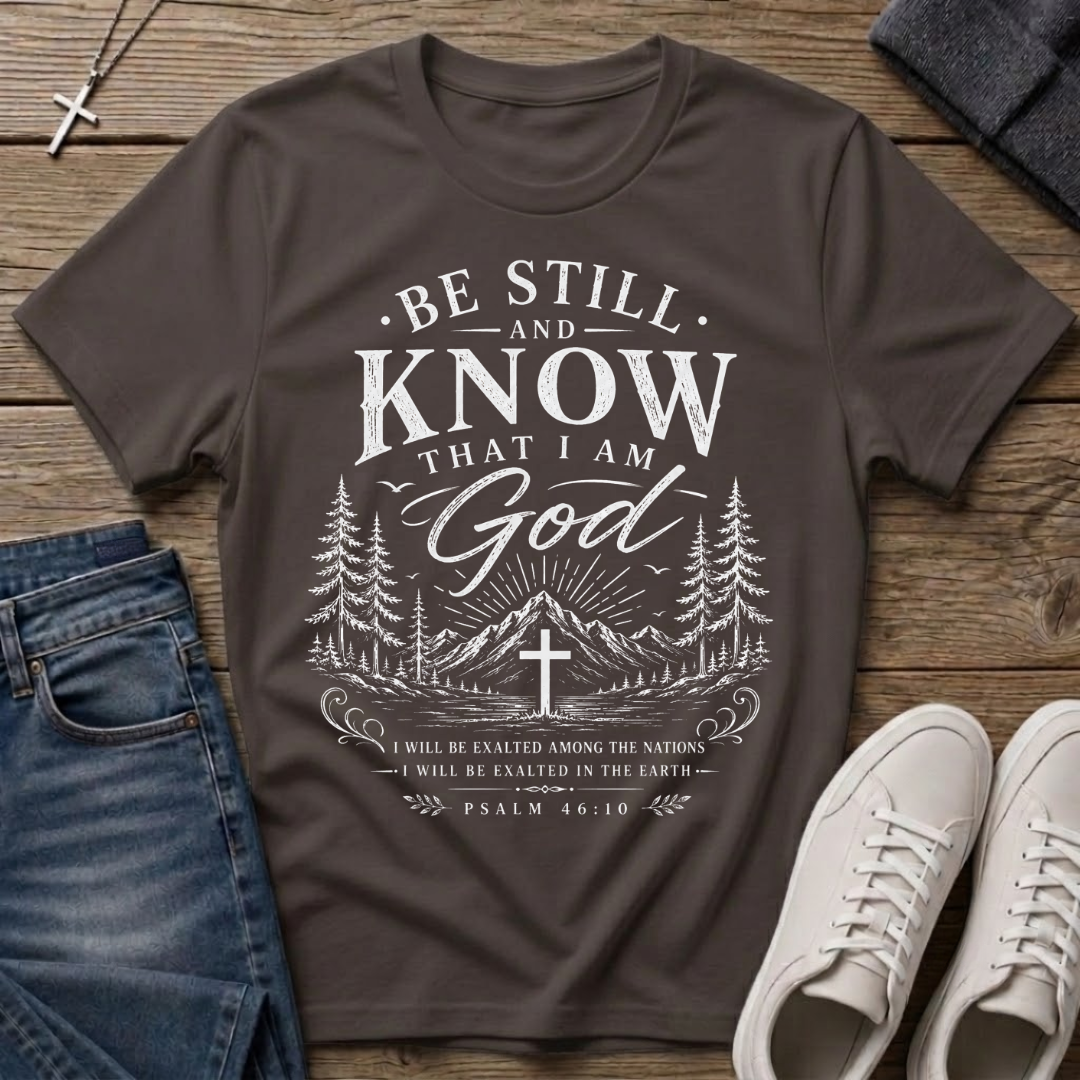 Be Still and Know Psalm 46:10 T-Shirt