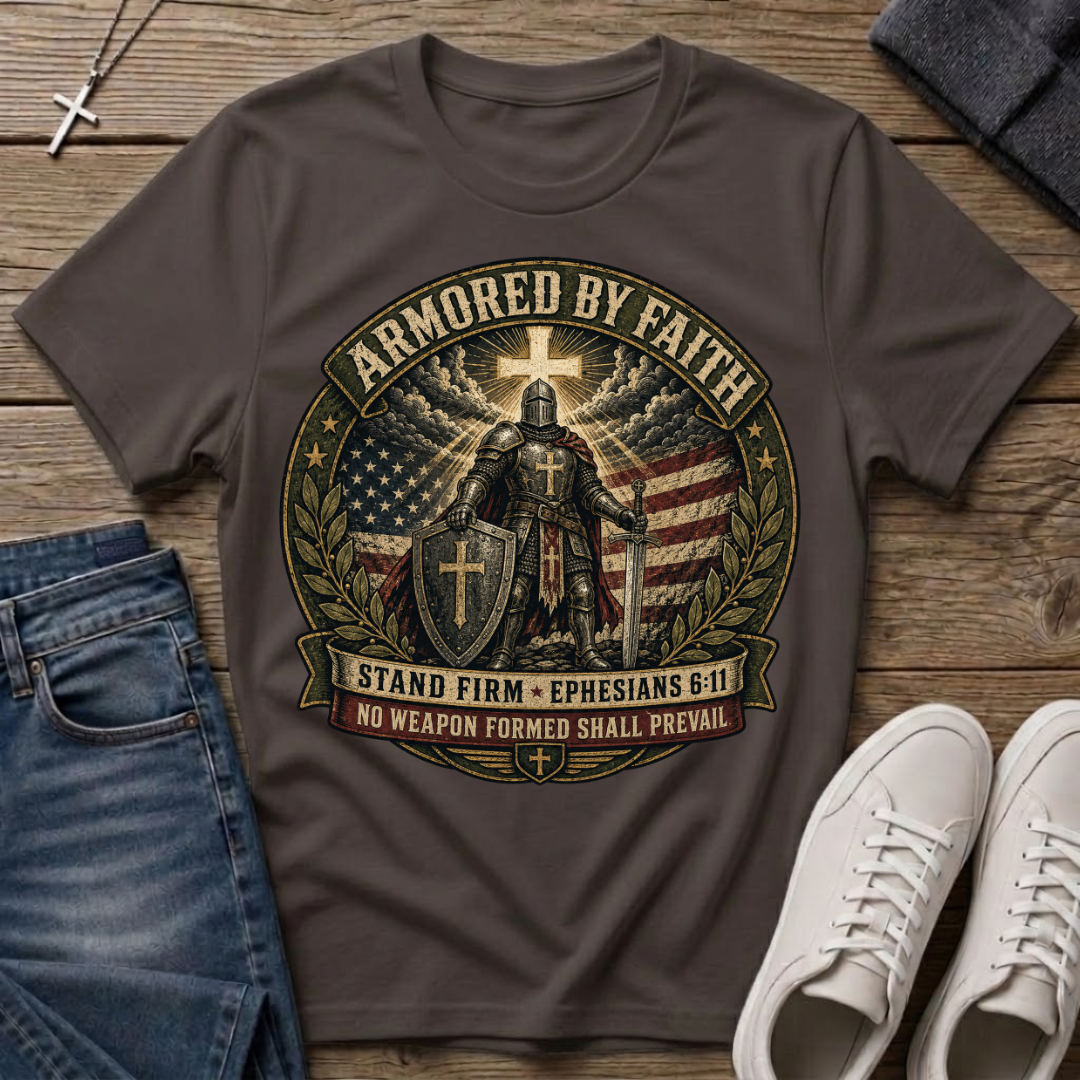 Armored by Faith T-Shirt