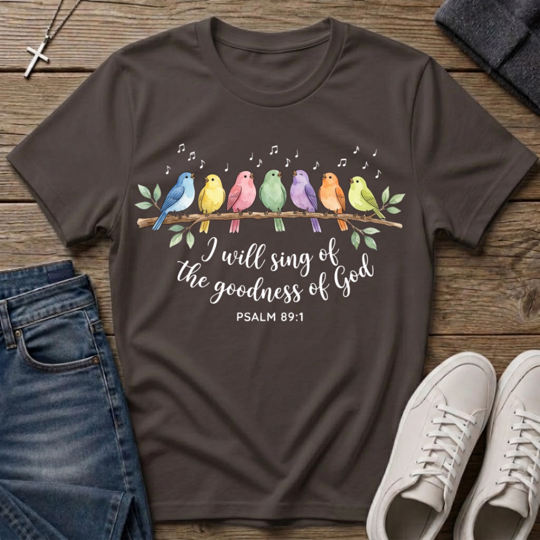 I Will Sing of the Goodness of God Christian Psalm 89:1 T-Shirt