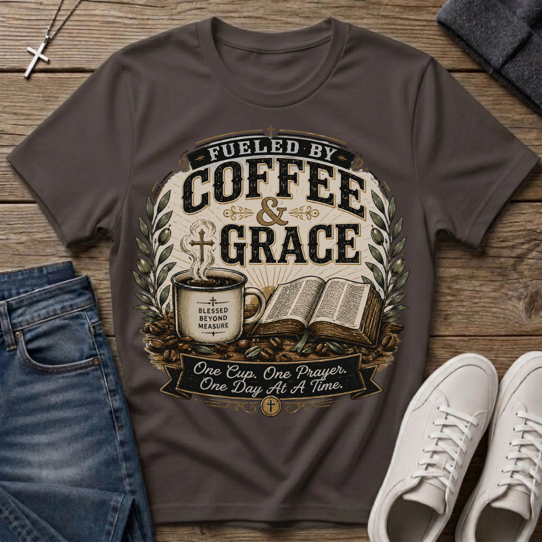 Fueled by Coffee & Grace T-Shirt