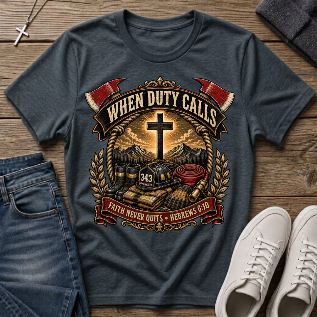 When Duty Calls Firefighter T-Shirt