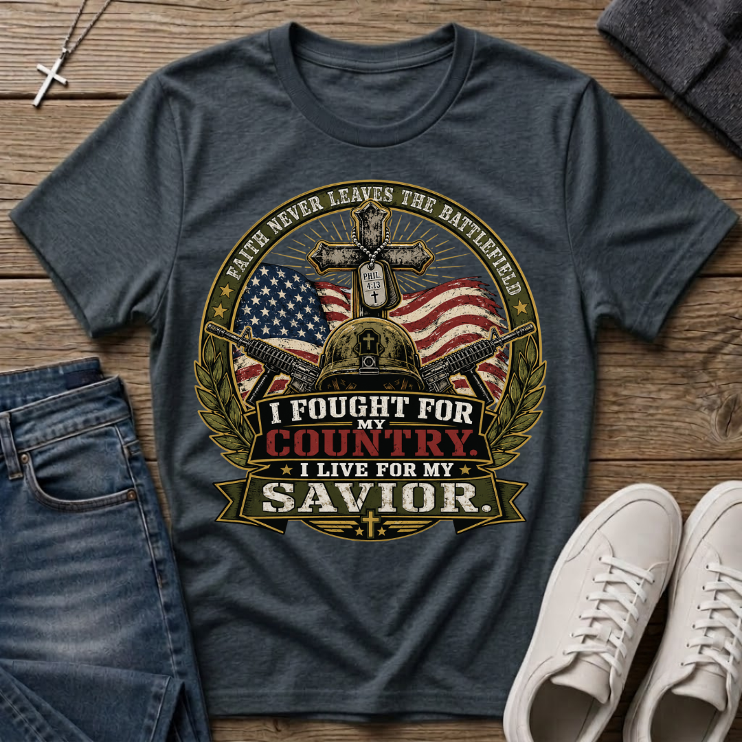 I Fought for My Country Christian Veteran T-Shirt