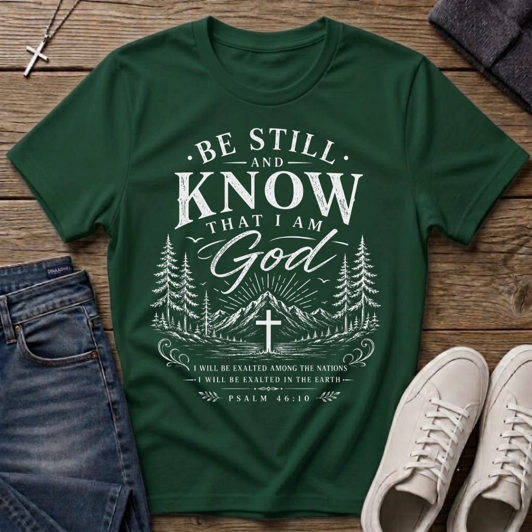 Be Still and Know Psalm 46:10 T-Shirt