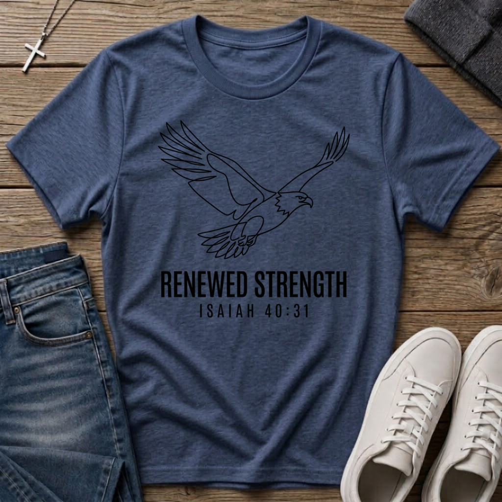 Eagle Renewed Strength Isaiah 40:31 T-Shirt