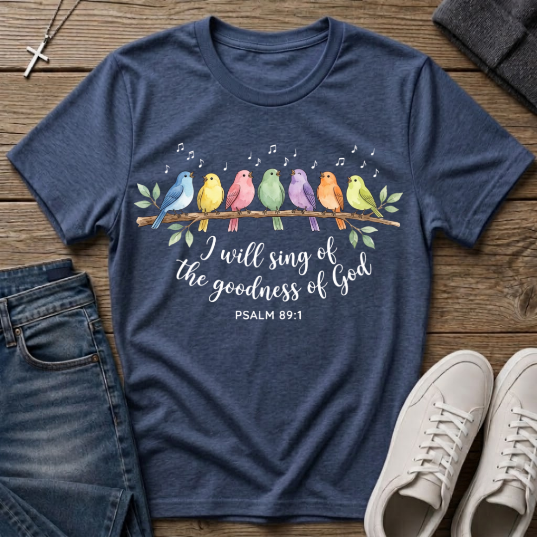 I Will Sing of the Goodness of God Christian Psalm 89:1 T-Shirt