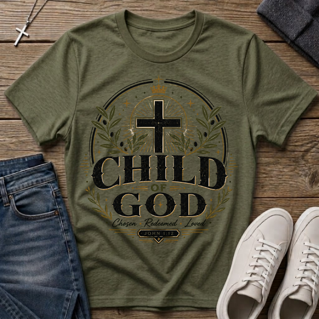 Child of God John 1:12 Christian T-Shirt