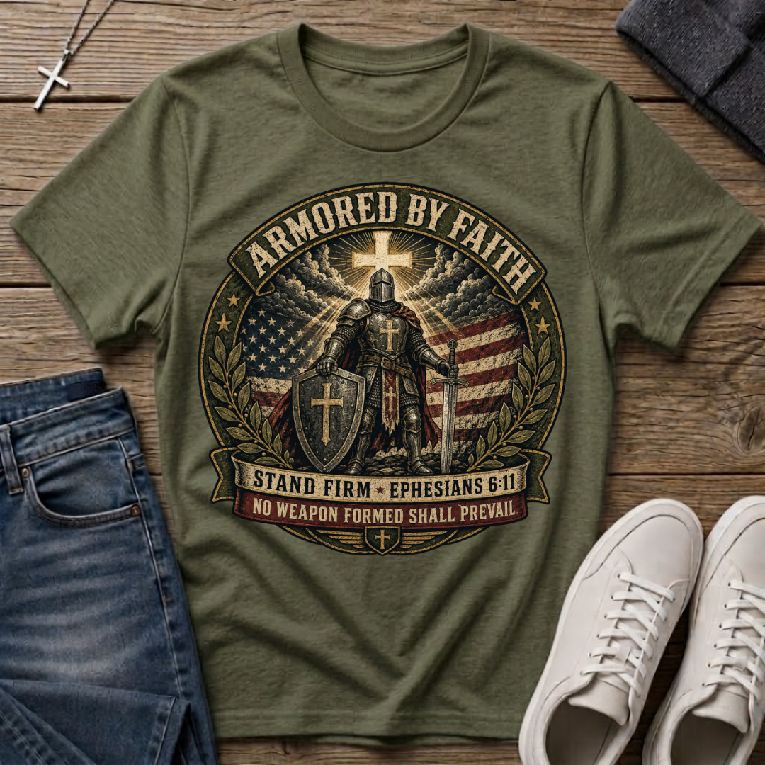 Armored by Faith T-Shirt