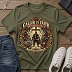Called By Faith, Driven By Duty Firefighter T‑Shirt
