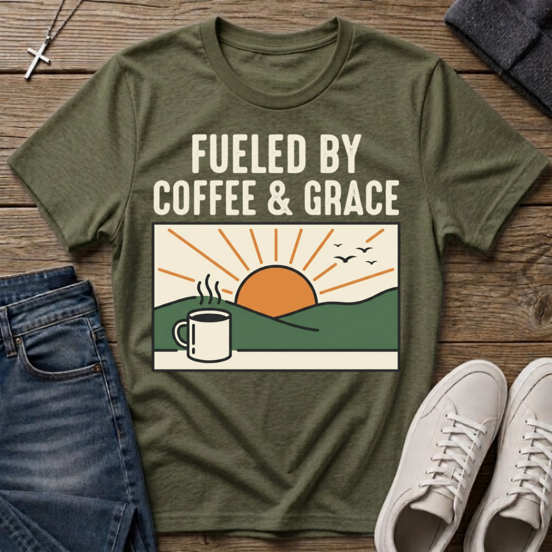 Fueled By Coffee & Grace T-Shirt