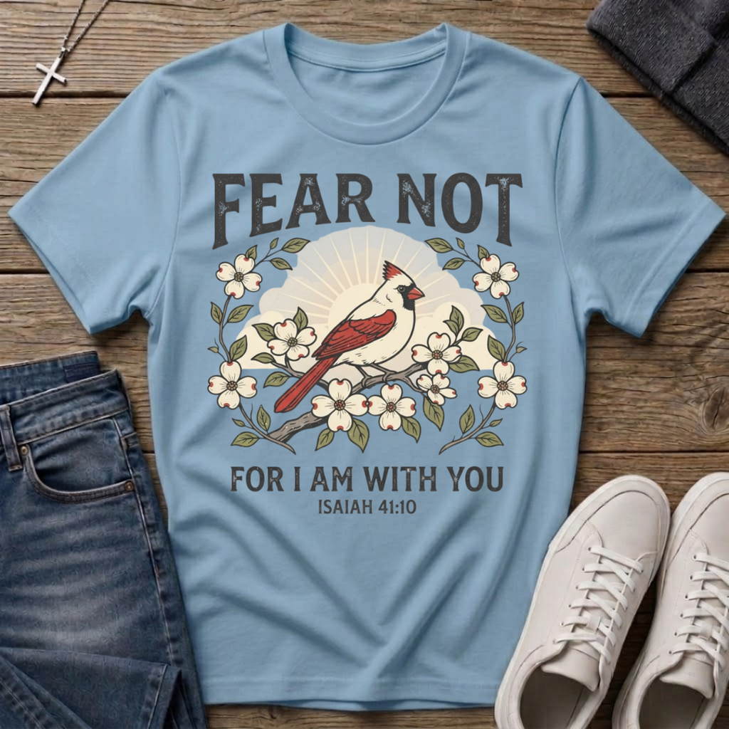 Fear Not For I Am With You Isaiah 41:10 T-Shirt