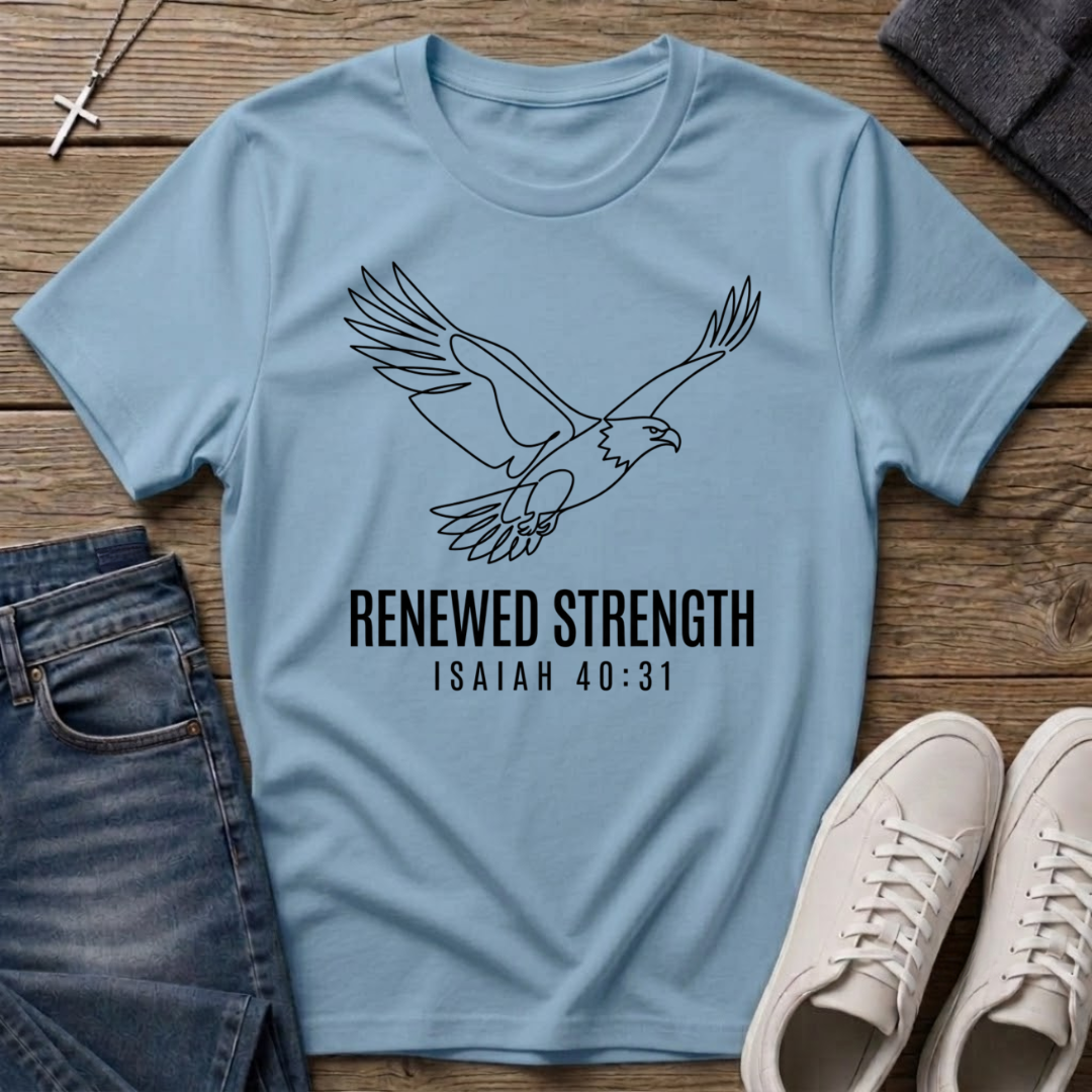 Eagle Renewed Strength Isaiah 40:31 T-Shirt