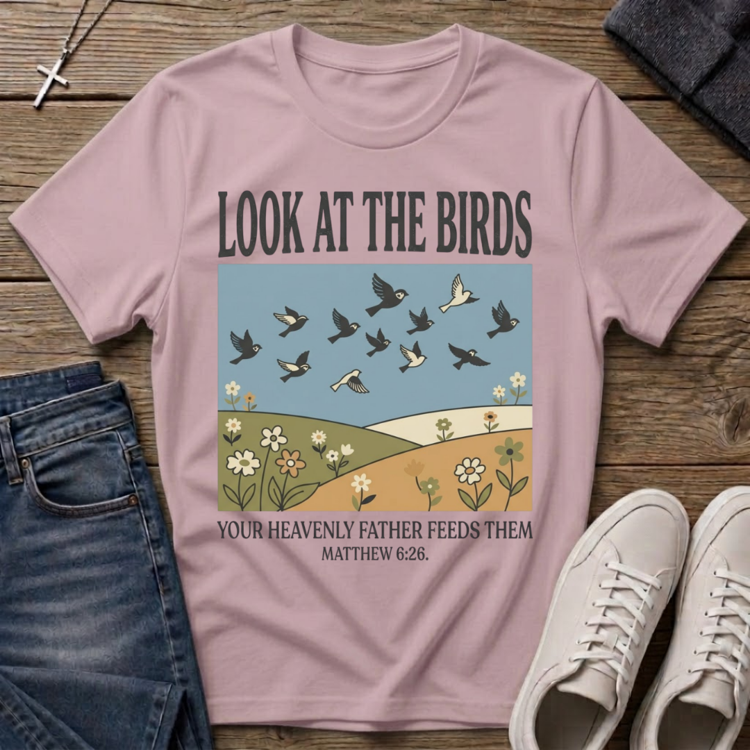 Look at the Birds Matthew 6:26 T-Shirt