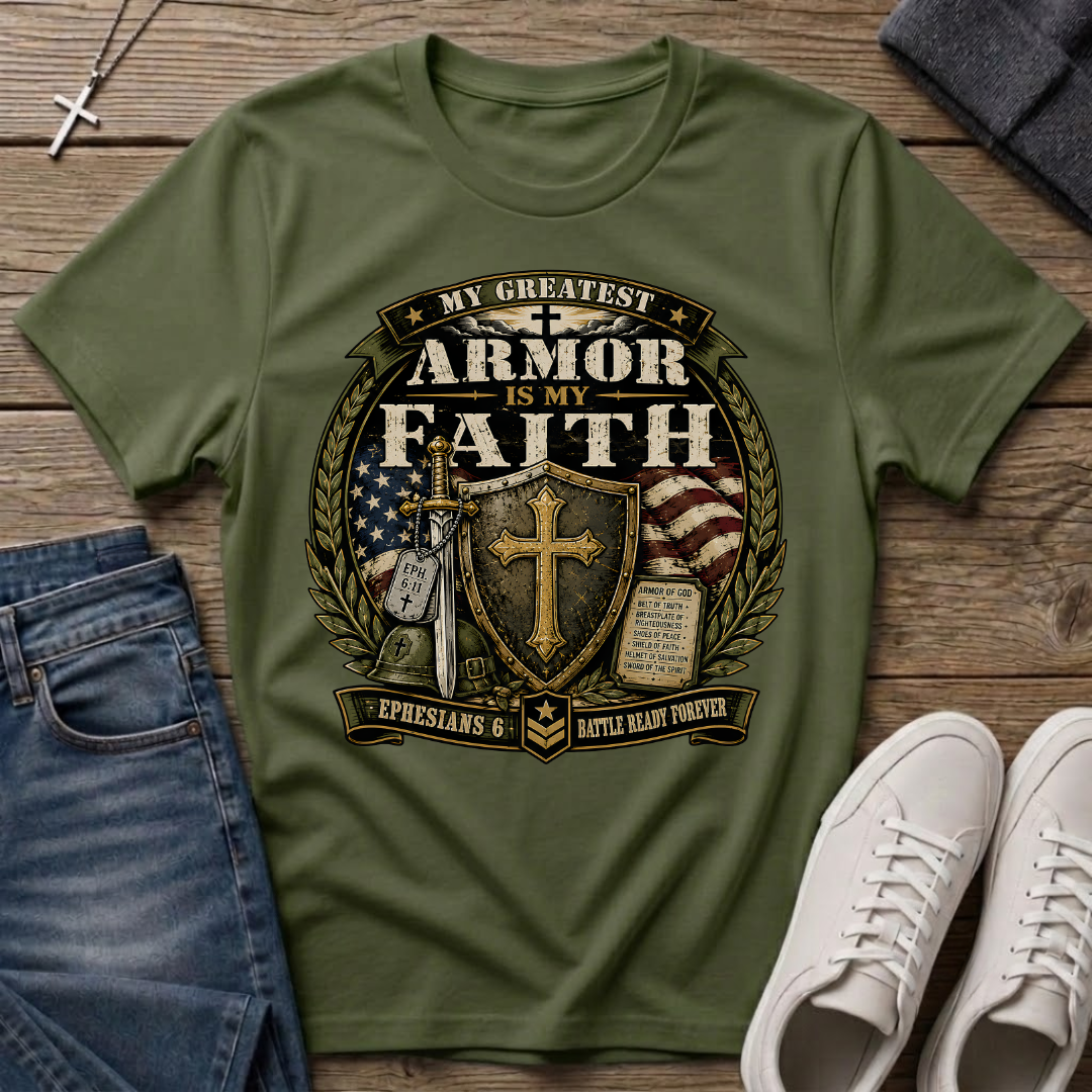 My Greatest Armor Is My Faith T-Shirt