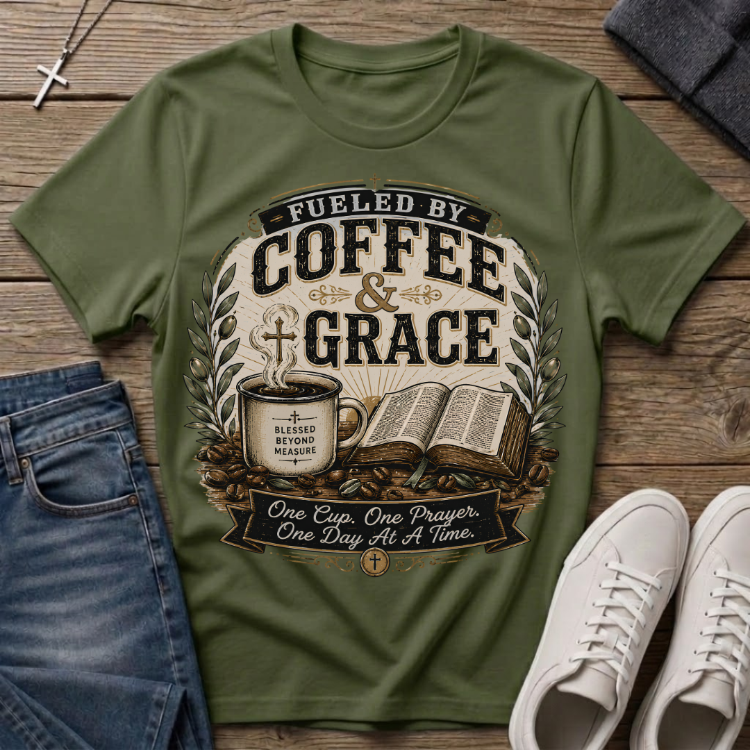 Fueled by Coffee & Grace T-Shirt