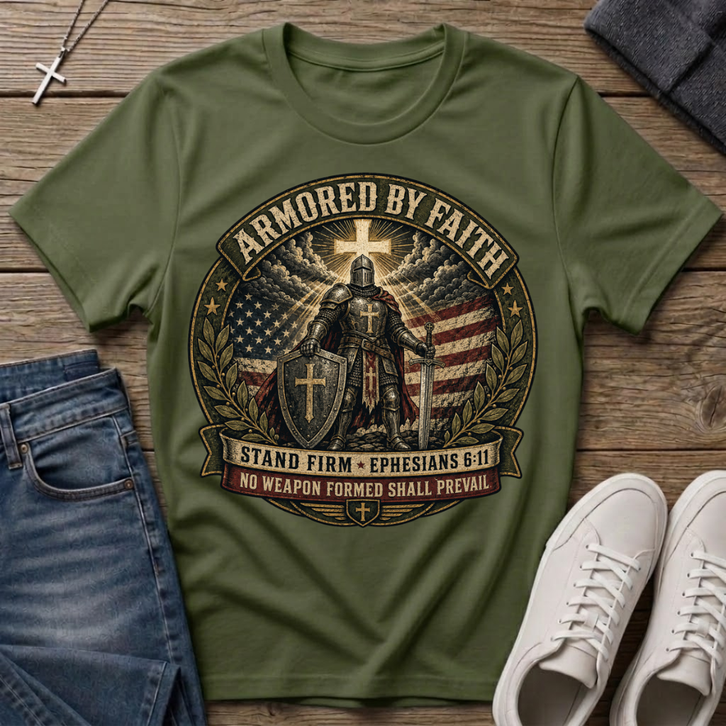 Armored by Faith T-Shirt