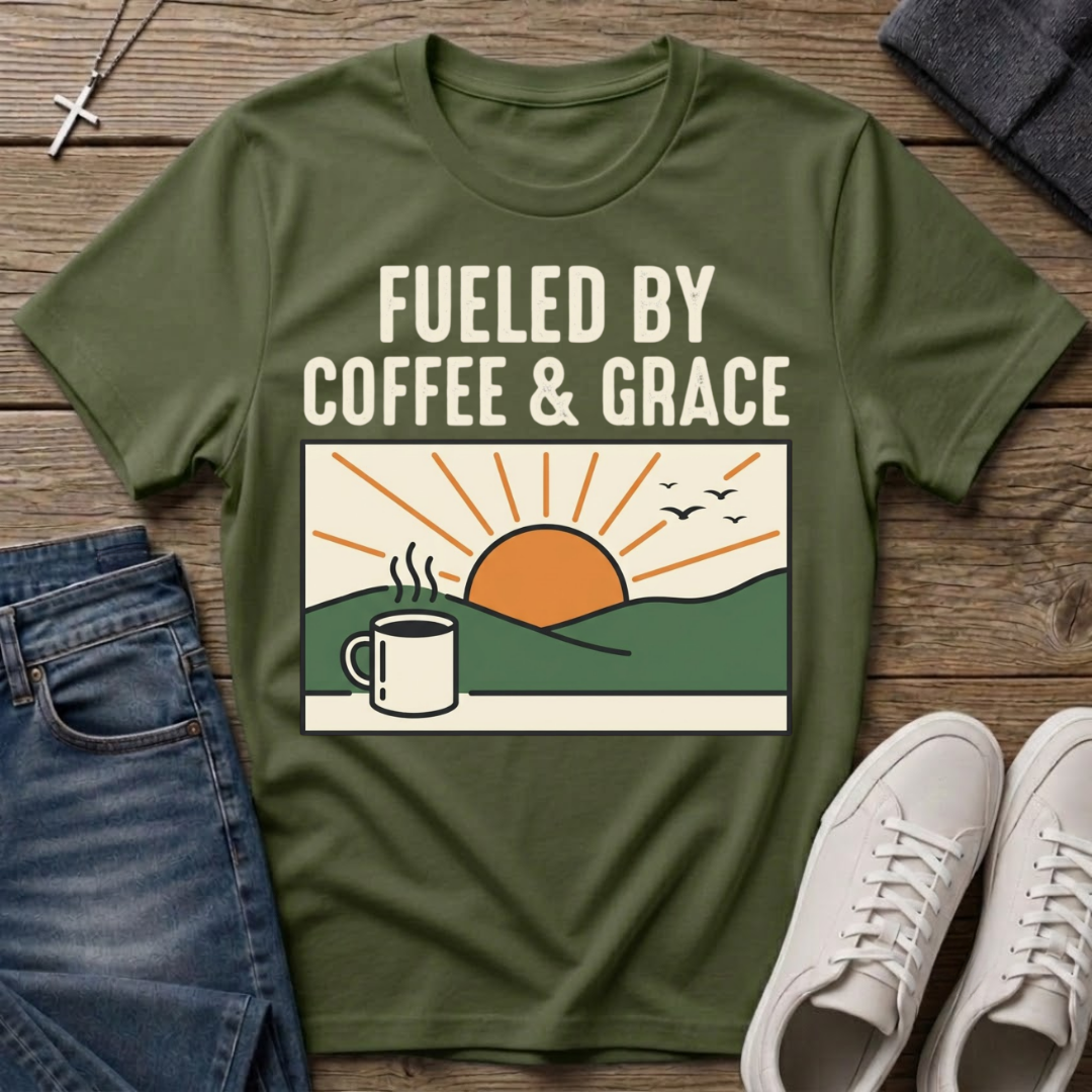 Fueled By Coffee & Grace T-Shirt