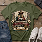 Grandparents Pray the Loudest Christian T-Shirt