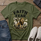 Faith Over Fear 2 Corinthians 5:7 Christian T-Shirt
