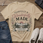 Fearfully and Wonderfully Made Psalm 139:14 Christian T-Shirt