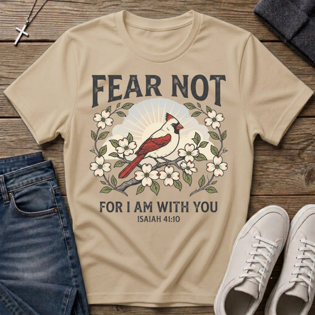 Fear Not For I Am With You Isaiah 41:10 T-Shirt