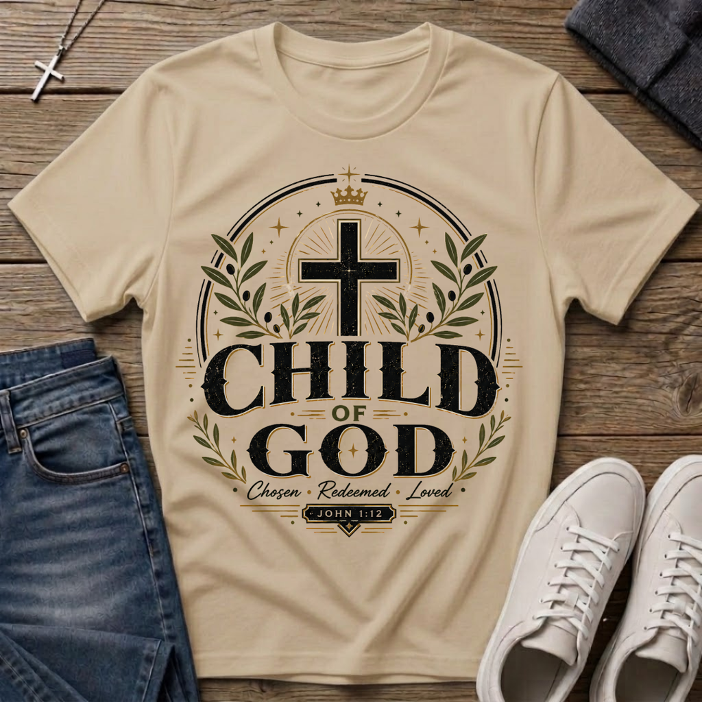 Child of God John 1:12 Christian T-Shirt