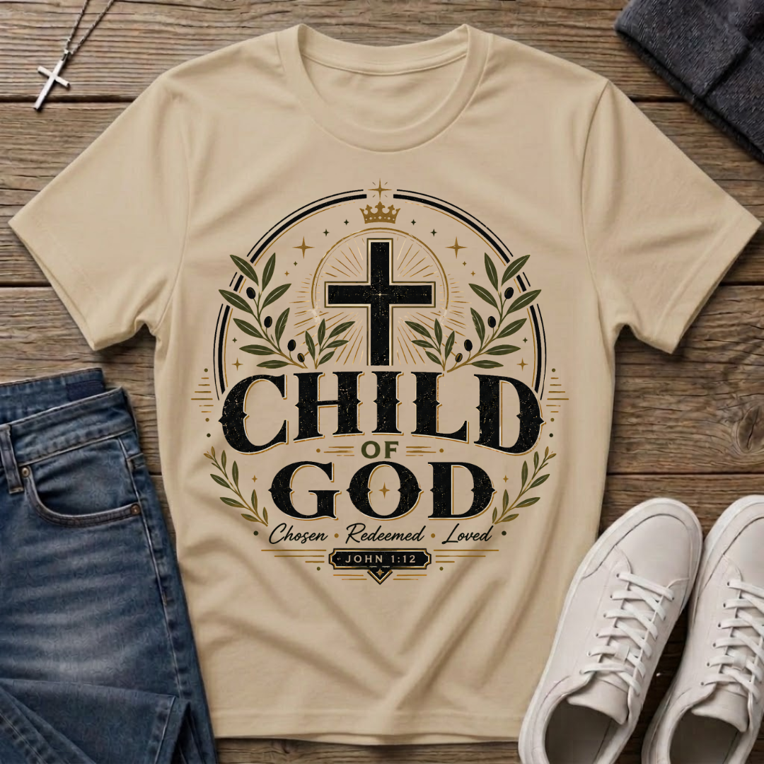 Child of God John 1:12 Christian T-Shirt