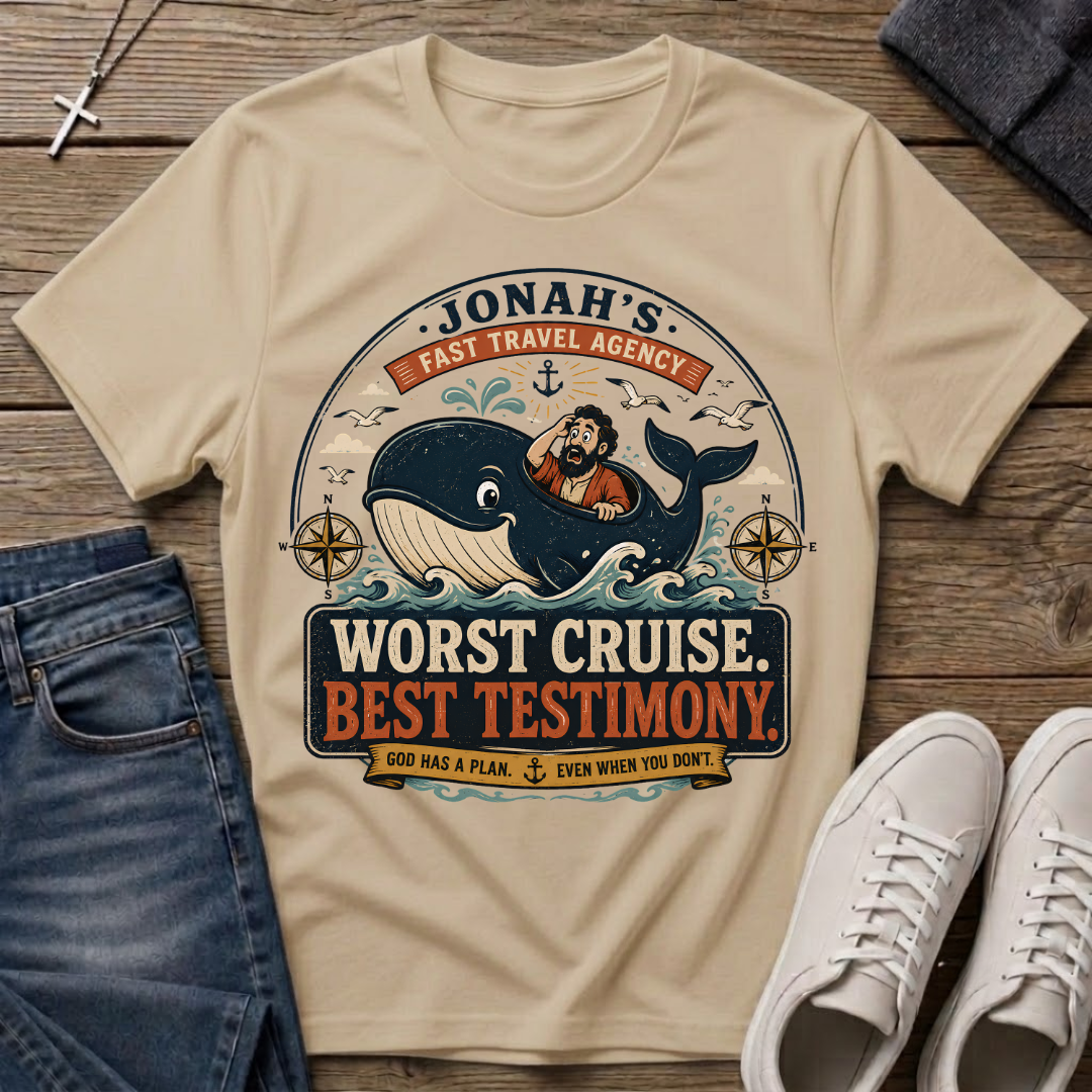 Jonah's Fast Travel Agency Christian T-Shirt
