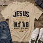 Jesus Is King Hebrews 13:8 Christian T-Shirt