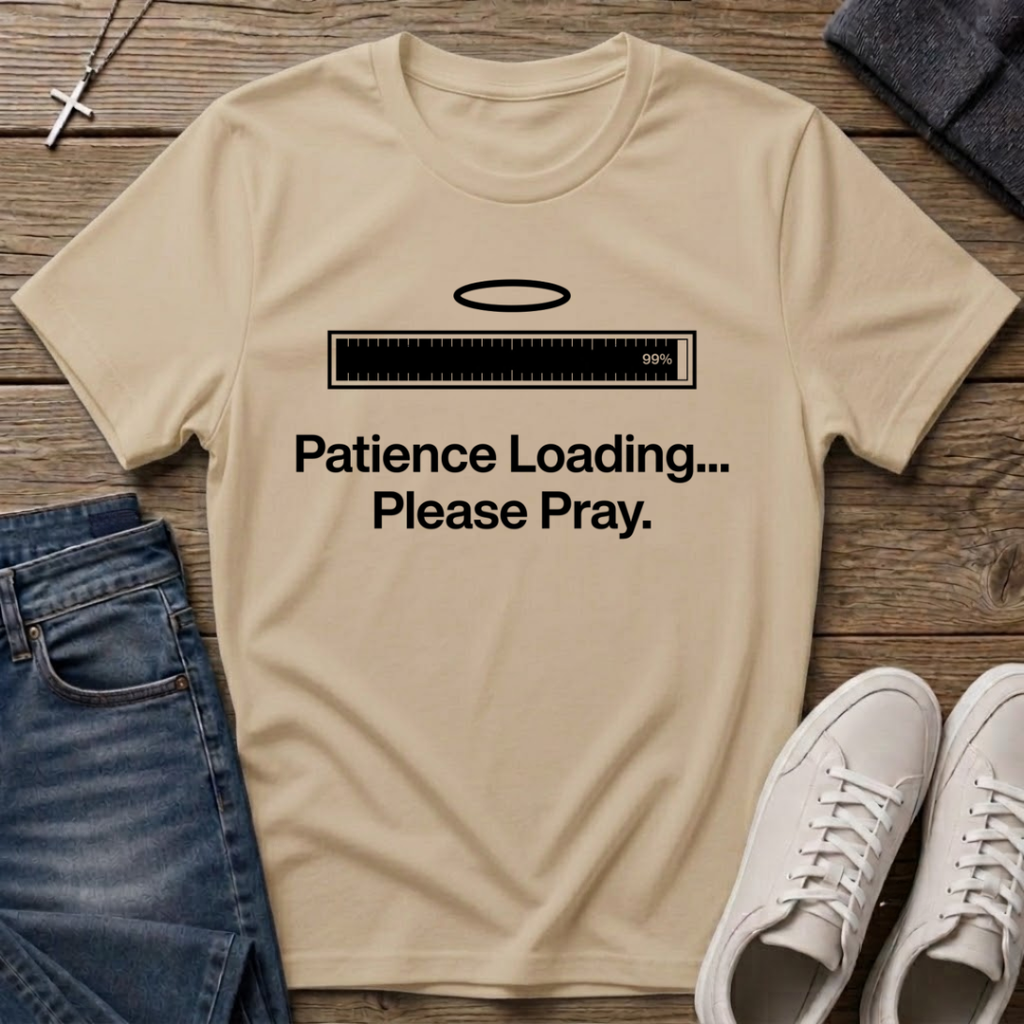 Patience Loading Please Pray Christian T-Shirt