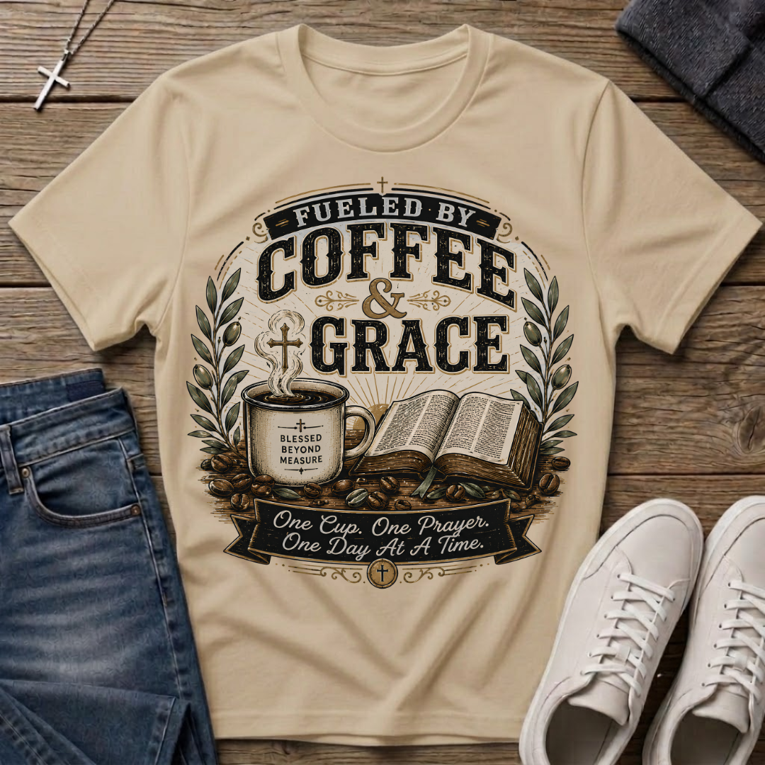 Fueled by Coffee & Grace T-Shirt