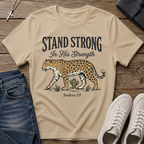 Stand Strong In His Strength Joshua 1:9 T-Shirt