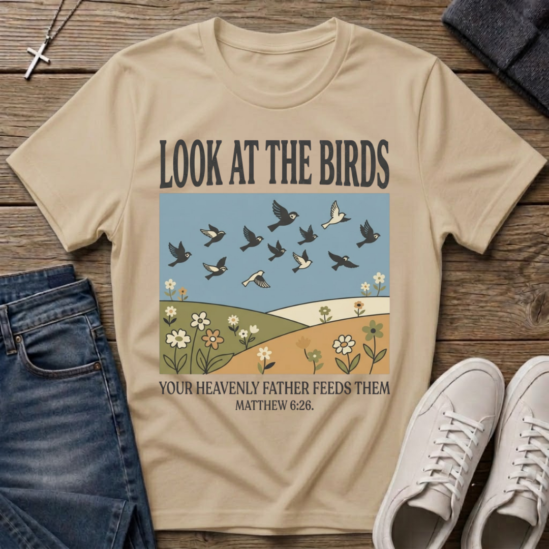 Look at the Birds Matthew 6:26 T-Shirt